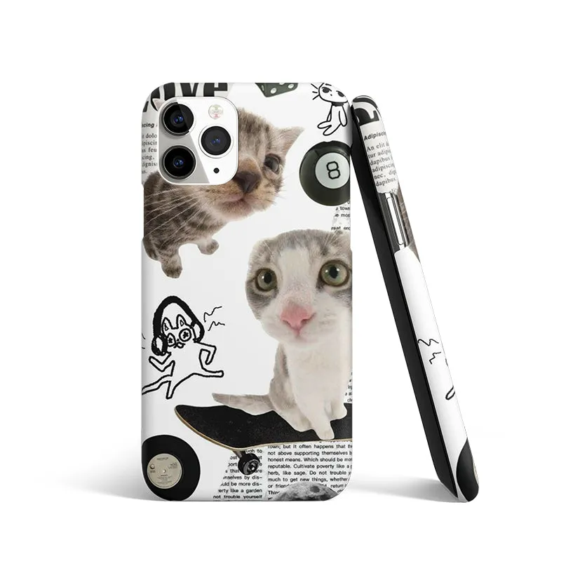 Purrfect Patchwork Phone Cover | Matte Case