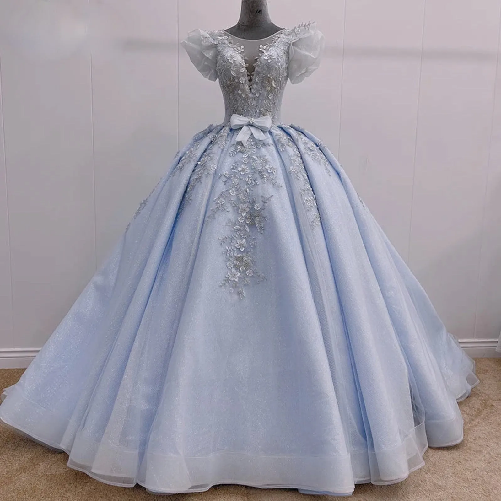 Romantic Quinceanera Organza Dress Ball Gown