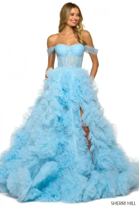 Sherri Hill Tulle Ball Gown 55438