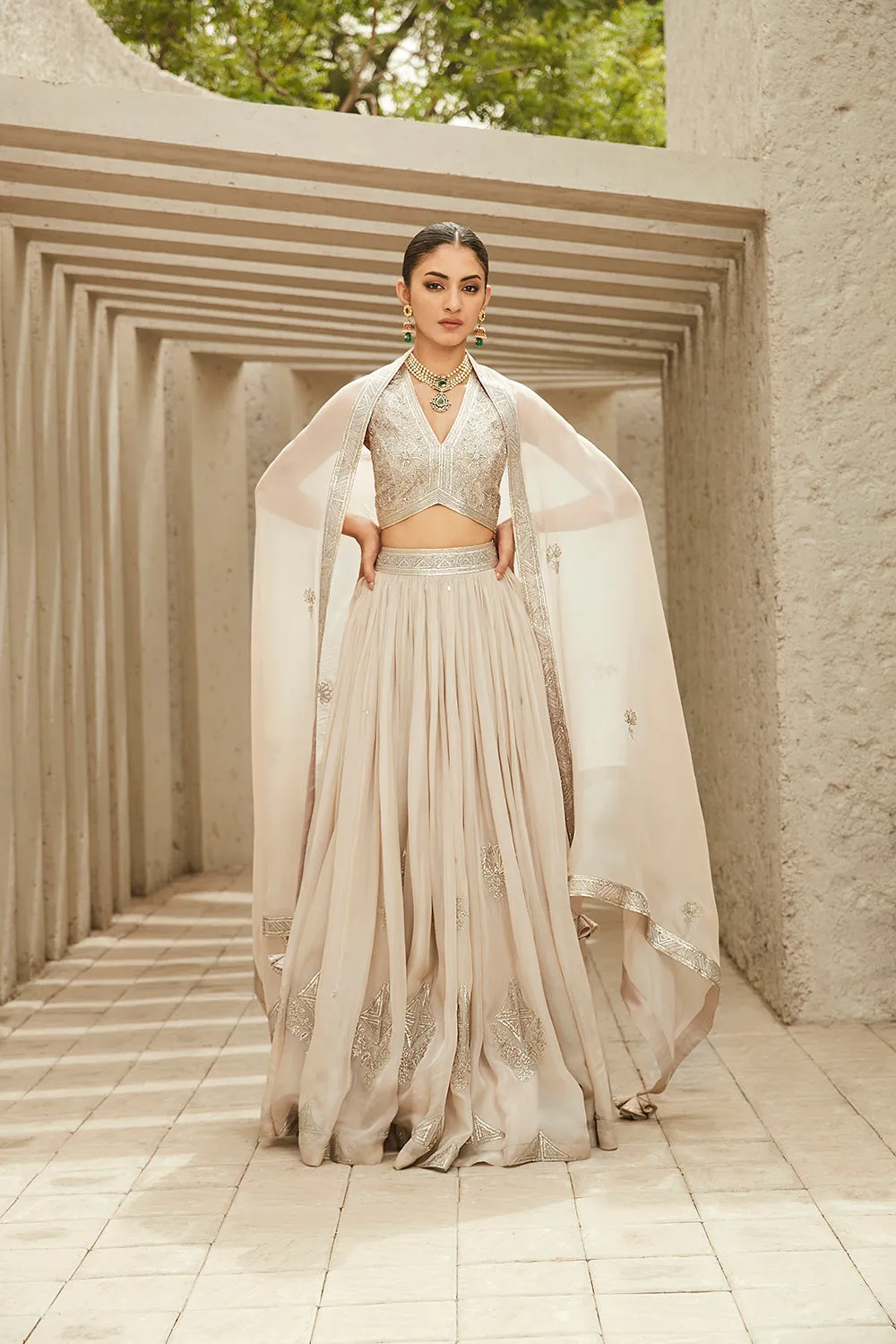 The Ivory Heritage Lehenga