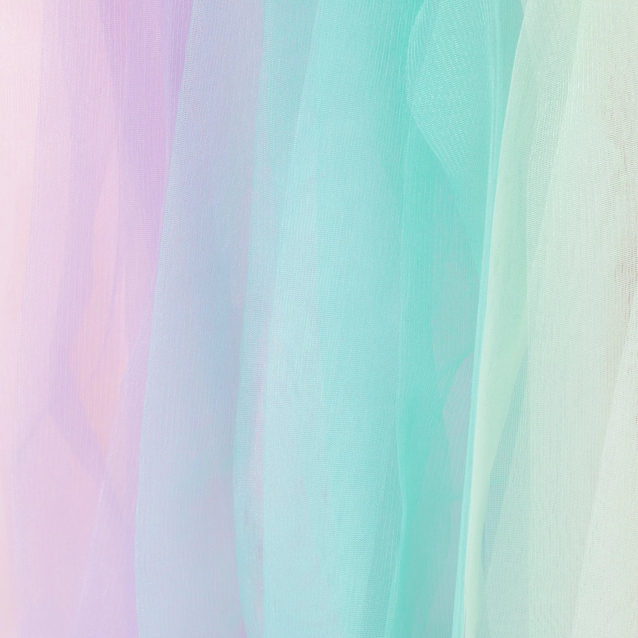 Tulle Tutu 17ft Table Skirt - Pastel Rainbow