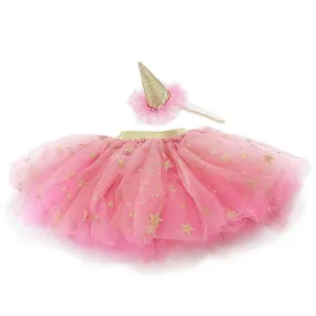 Tutu Skirt And Party Hat Dress Up Set