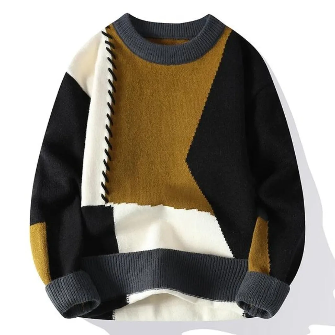 Vincent - Artistic Patchwork Sweater