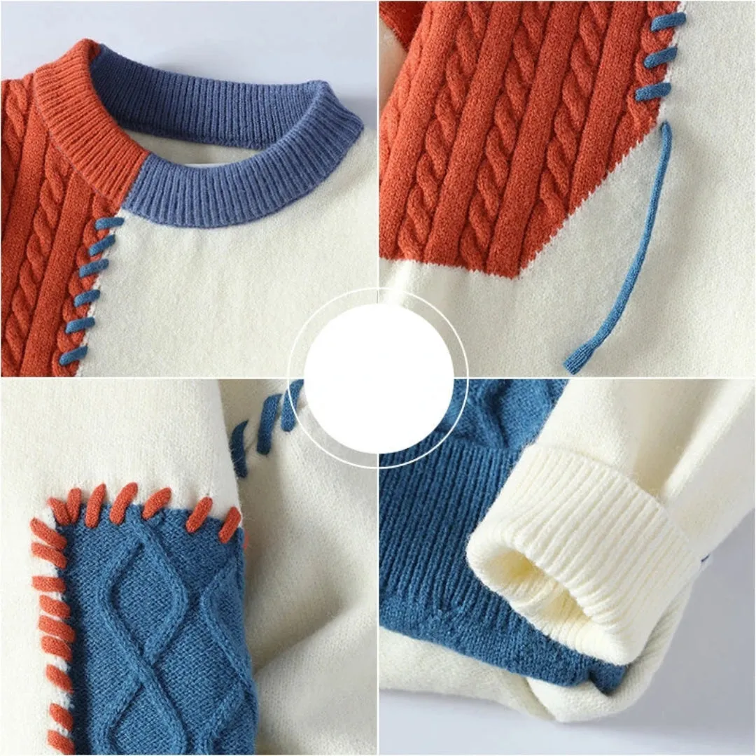 Vincent - Artistic Patchwork Sweater