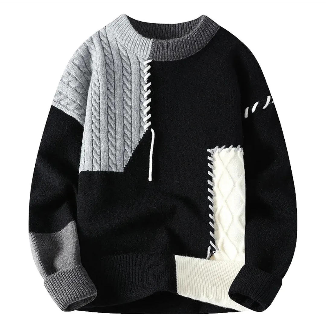 Vincent - Artistic Patchwork Sweater