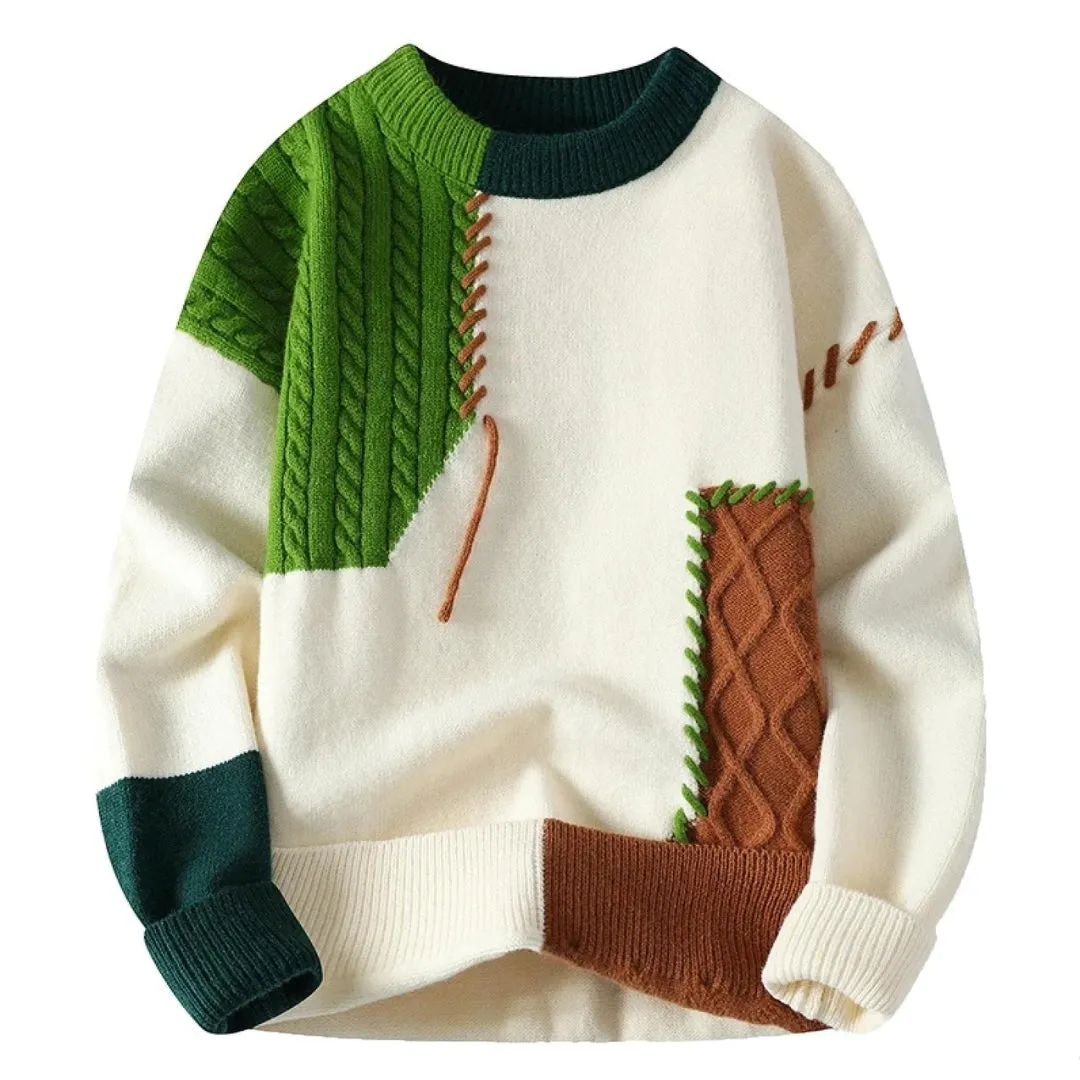 Vincent - Artistic Patchwork Sweater