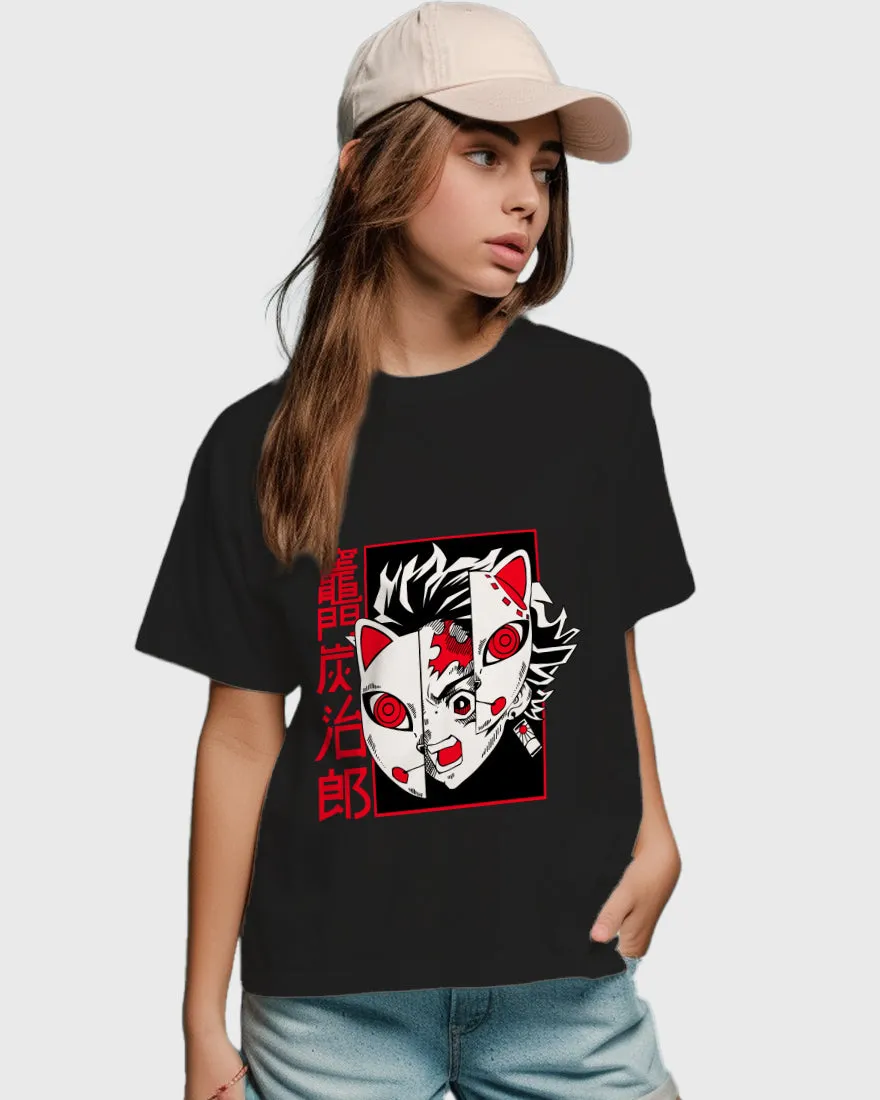 Womens Relaxed Fit TShirt Anime Chainsawman Tanjiro