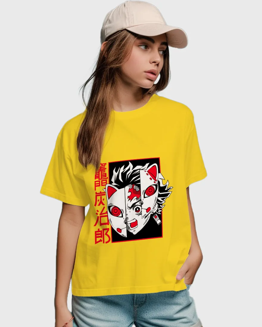 Womens Relaxed Fit TShirt Anime Chainsawman Tanjiro