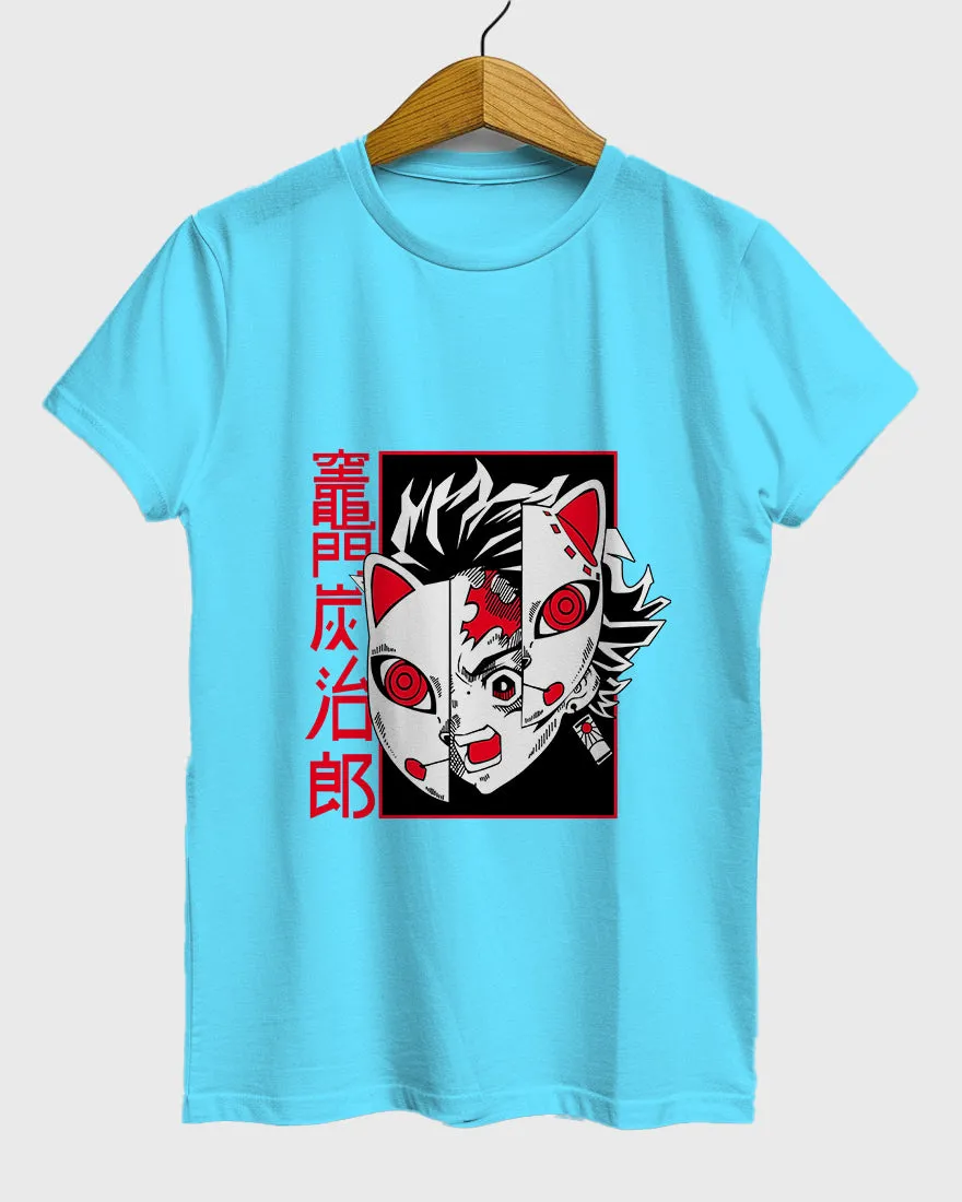 Womens Relaxed Fit TShirt Anime Chainsawman Tanjiro