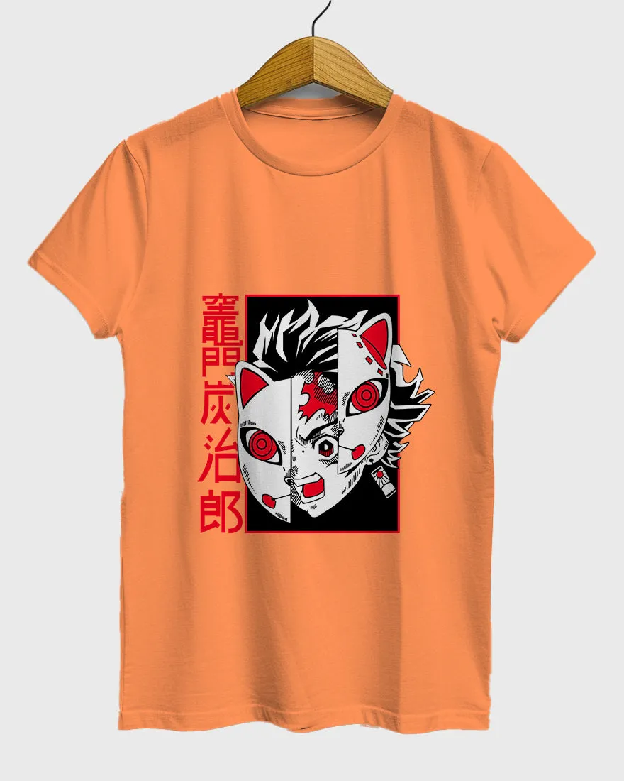 Womens Relaxed Fit TShirt Anime Chainsawman Tanjiro