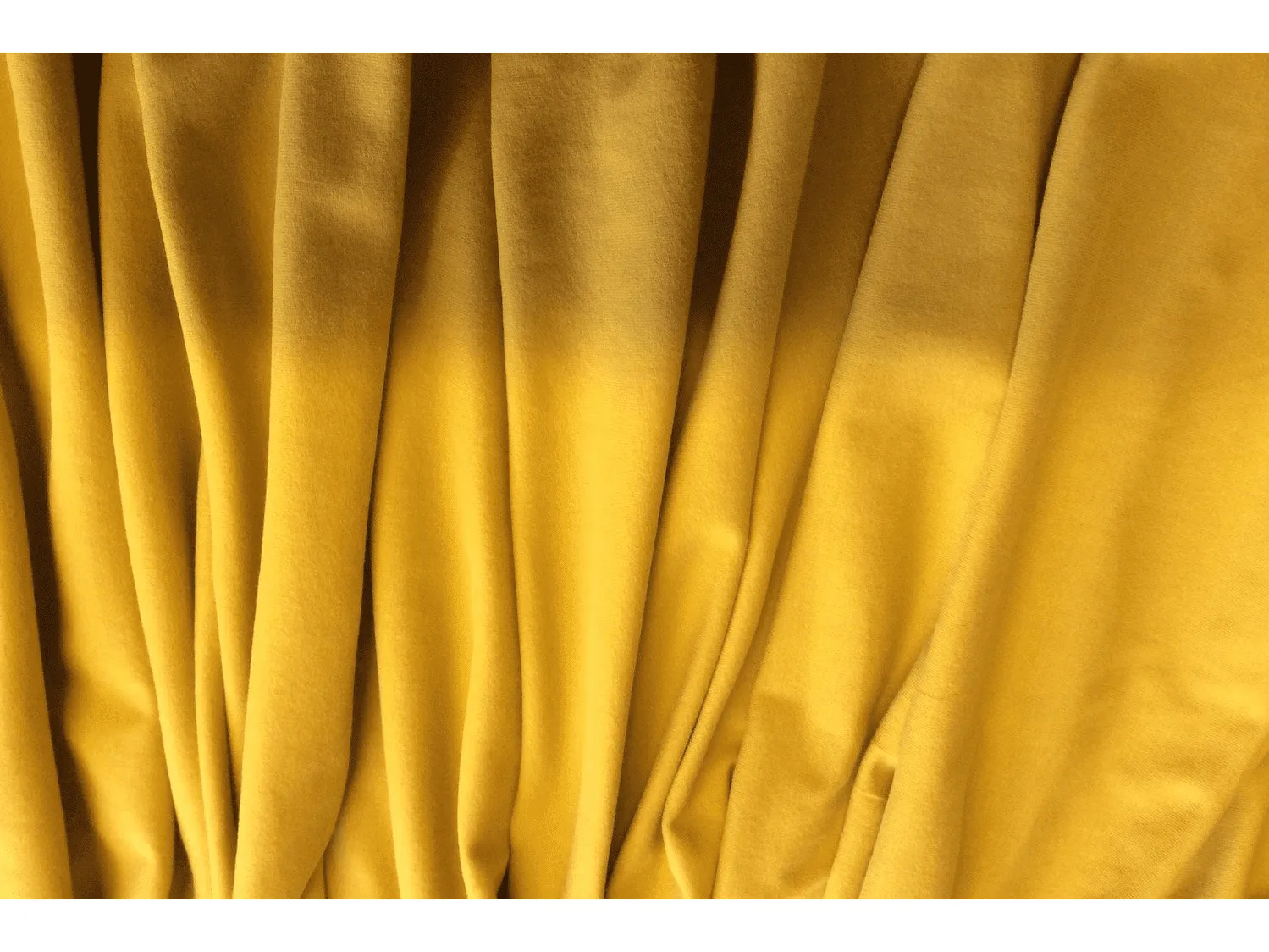 YELLOW  Stretch Jersey - Soft Cotton  Jersey Fabric 190gsm 155cm