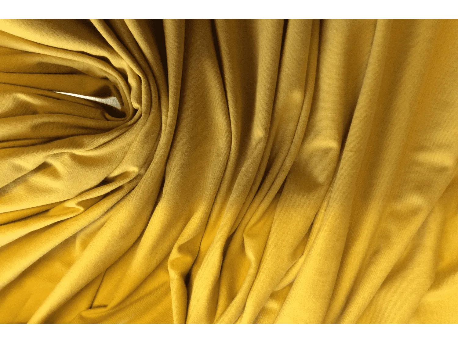 YELLOW  Stretch Jersey - Soft Cotton  Jersey Fabric 190gsm 155cm